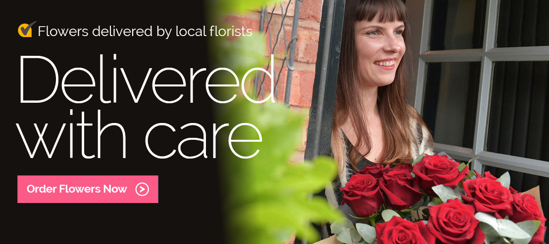 Valentine's Flowers delivered with care by local florists.