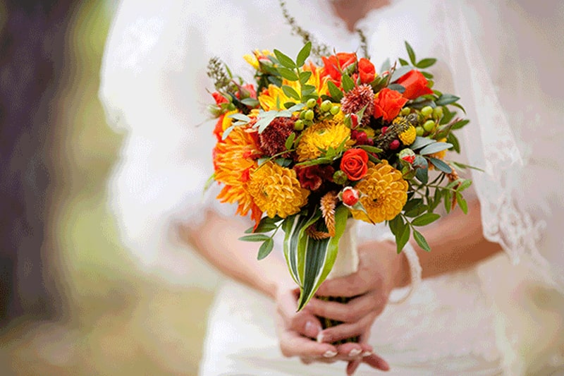 Wedding flower table decor