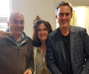 Simon and family at Octagon Flowers